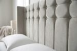 The Comfort Headboard fabric and design close-up