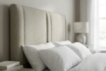 The Lustre Headboard fabric and design close-up