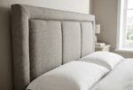 The Pieces Headboard fabric and design close-up