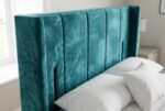 The Triumph Headboard fabric and design close-up